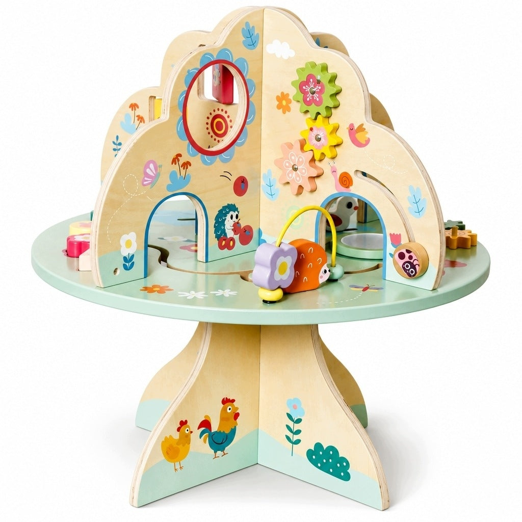 EDUCATIONAL TABLE MANIPULATIVE WOODEN SENSORY TREE GOTEL B70J