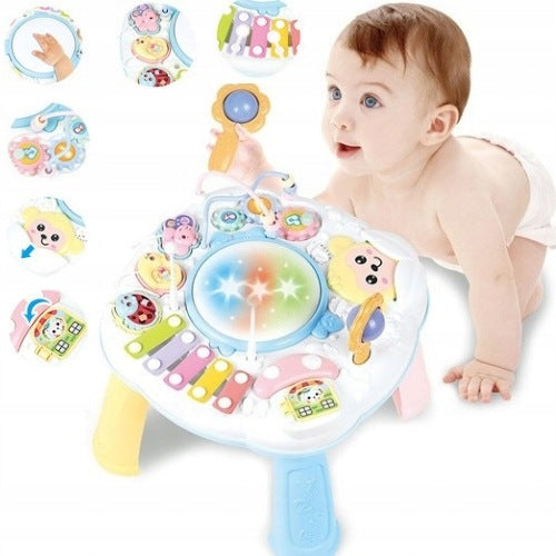 EDUCATIONAL TABLE MUSIC LIGHT SOUND CYMBAL DRUM FOR THE YOUNGEST