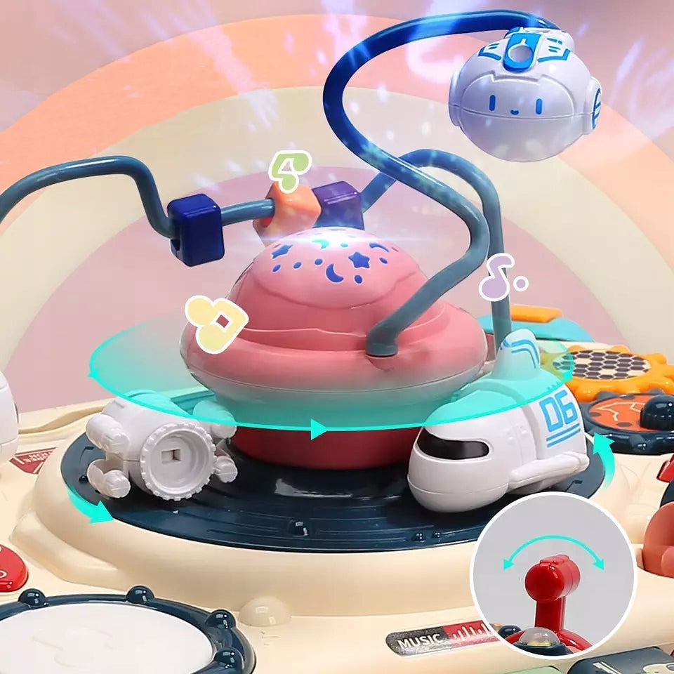 EDUCATIONAL TABLE Music Interactive for Children PROJECTOR Space 2in1 Brand DK