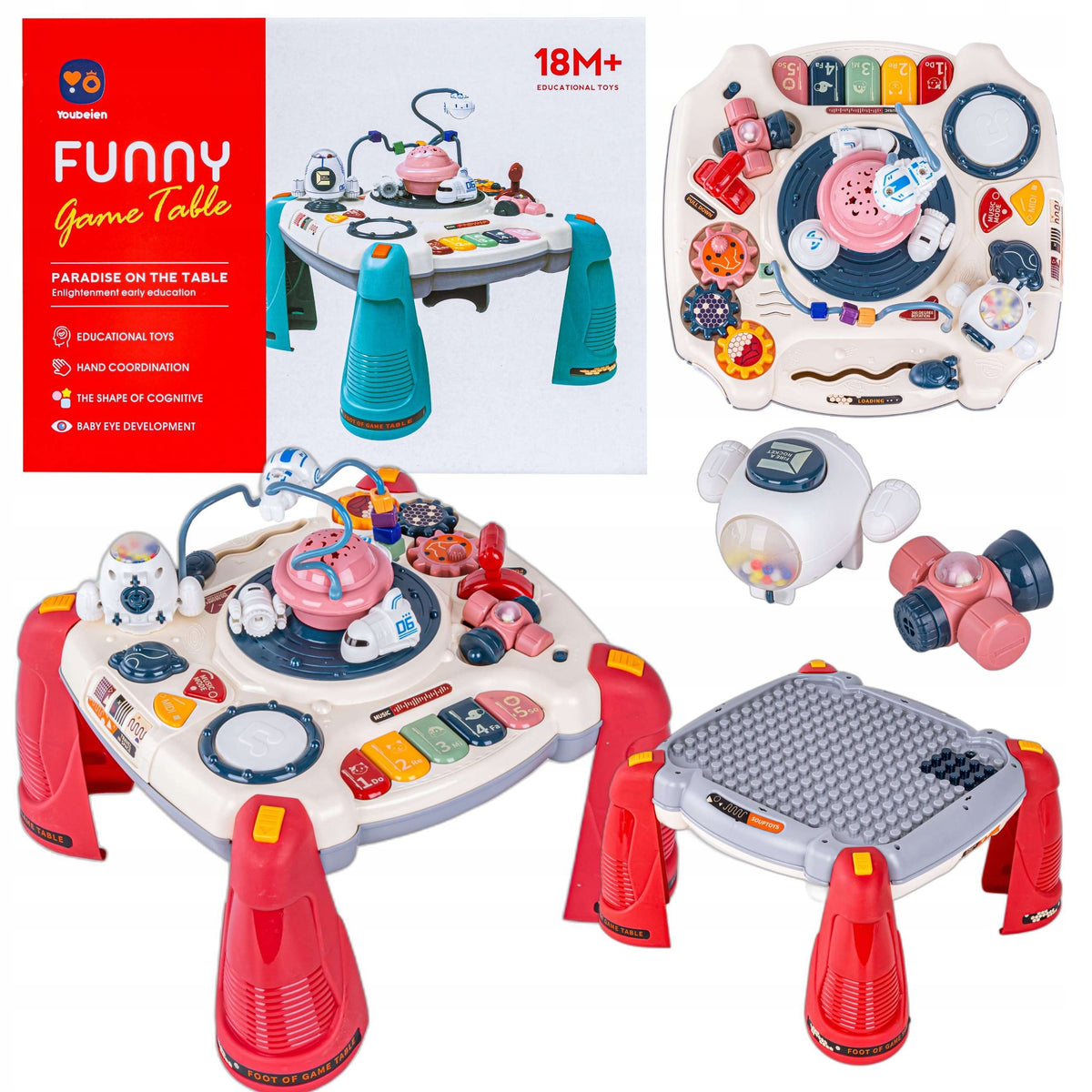 EDUCATIONAL TABLE Music Interactive for Children PROJECTOR Space 2in1