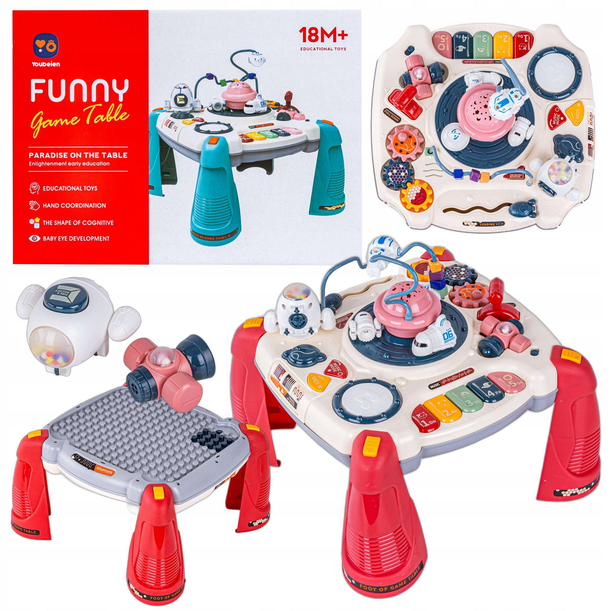 EDUCATIONAL TABLE Music Interactive for Children PROJECTOR Space 2in1