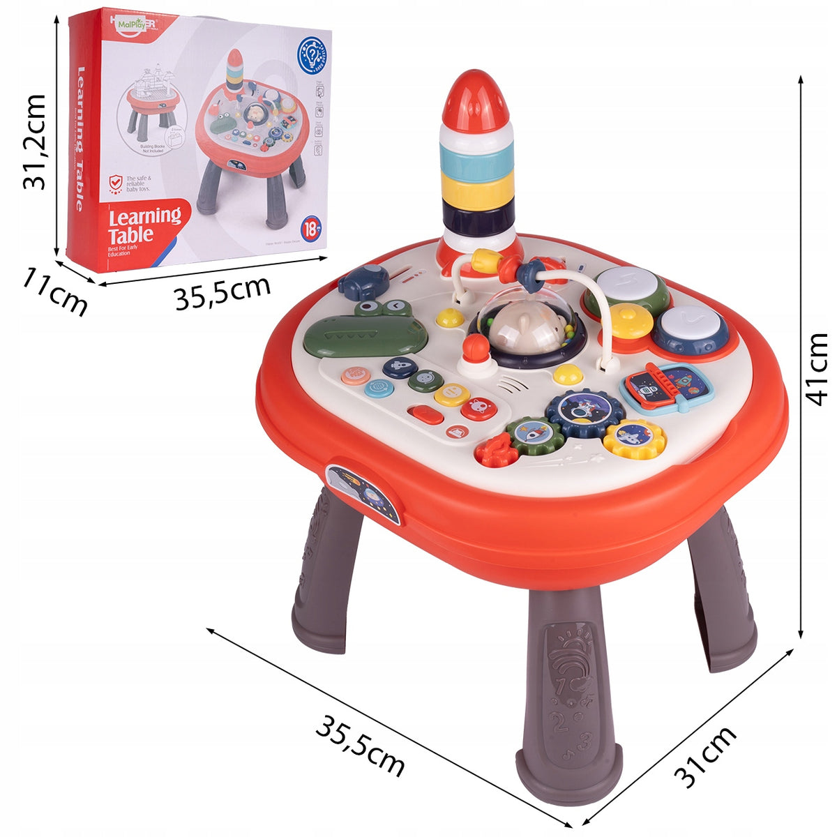 EDUCATIONAL TABLE SPACE INTERACTIVE MUSICAL SENSORY FOR BABIES Packaging status original