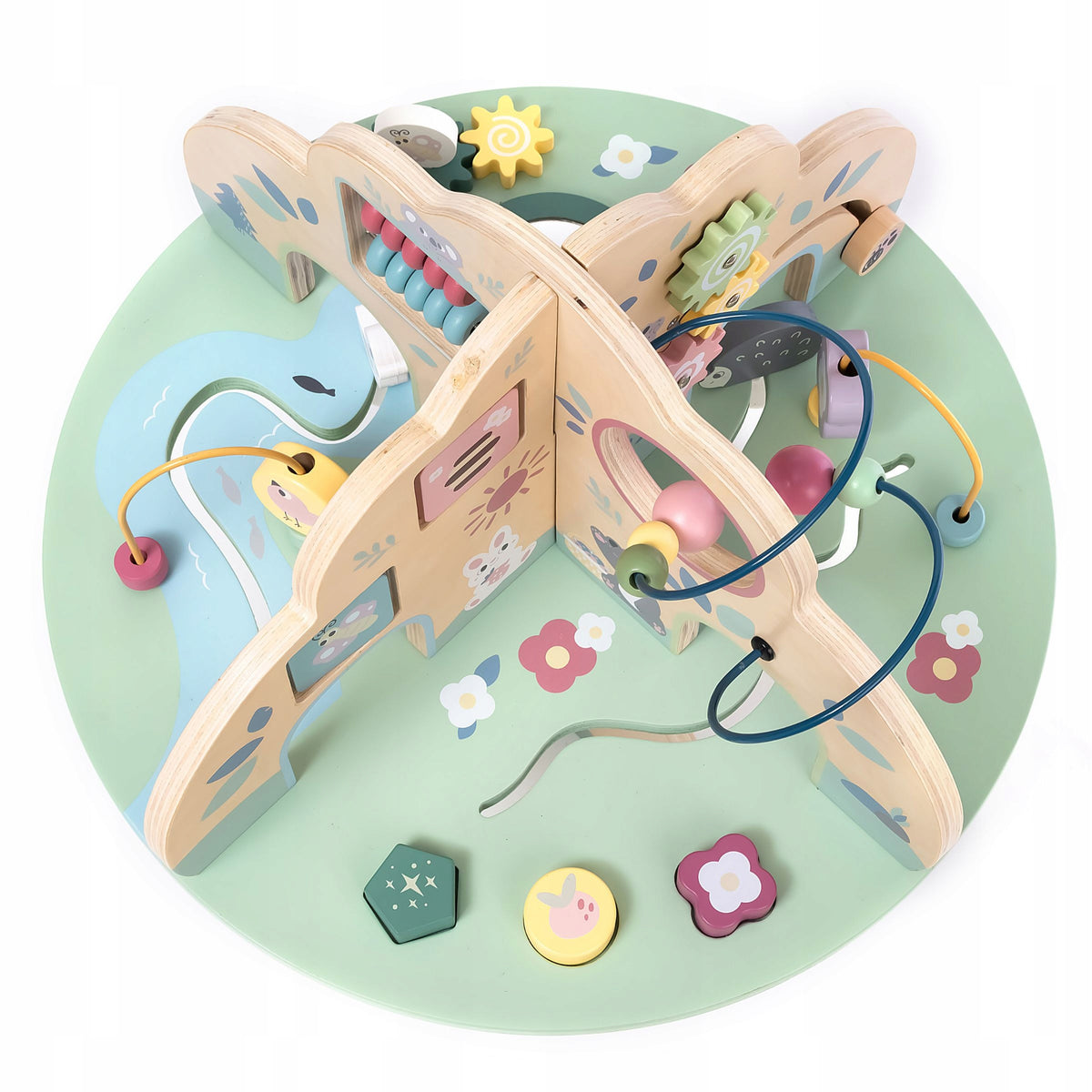 EDUCATIONAL TABLE WOODEN INTERACTIVE MULTIFUNCTIONAL FOR CHILDREN Brand no brand