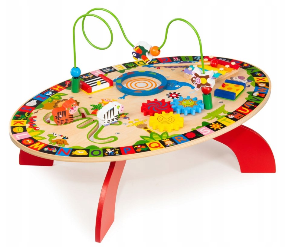 EDUCATIONAL TABLE WOODEN MUSIC 7IN1 SENSORY INTERACTIVE FROM 6msc