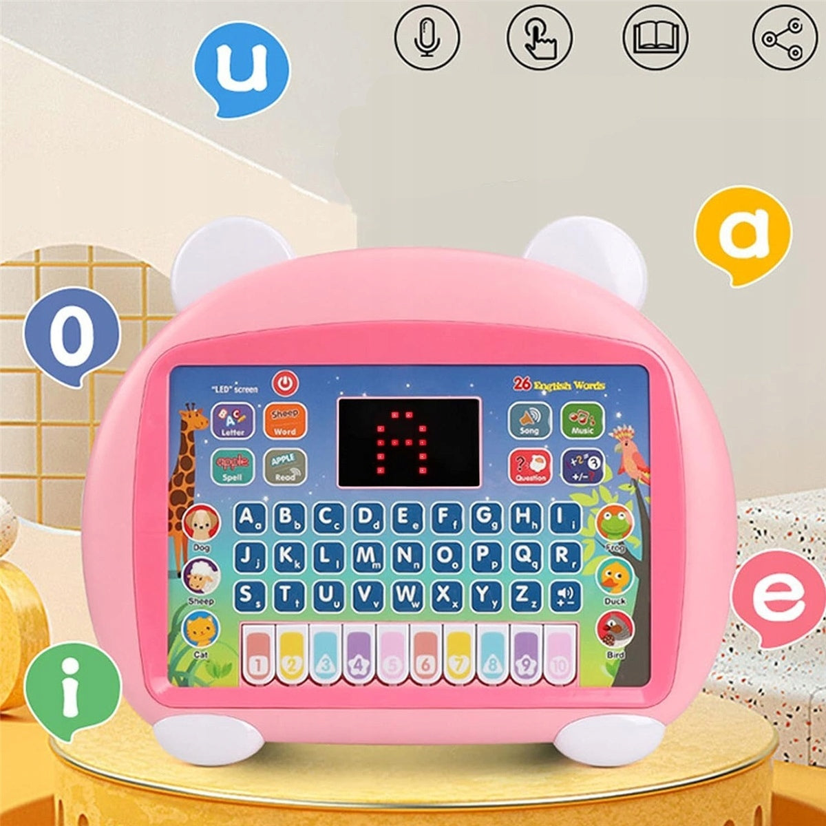 EDUCATIONAL TABLET 8 MODES INTERACTIVE TOY FOR CHILDREN 3-6 YEARS Manufacturer code TABLET EDUKACYJNY 8