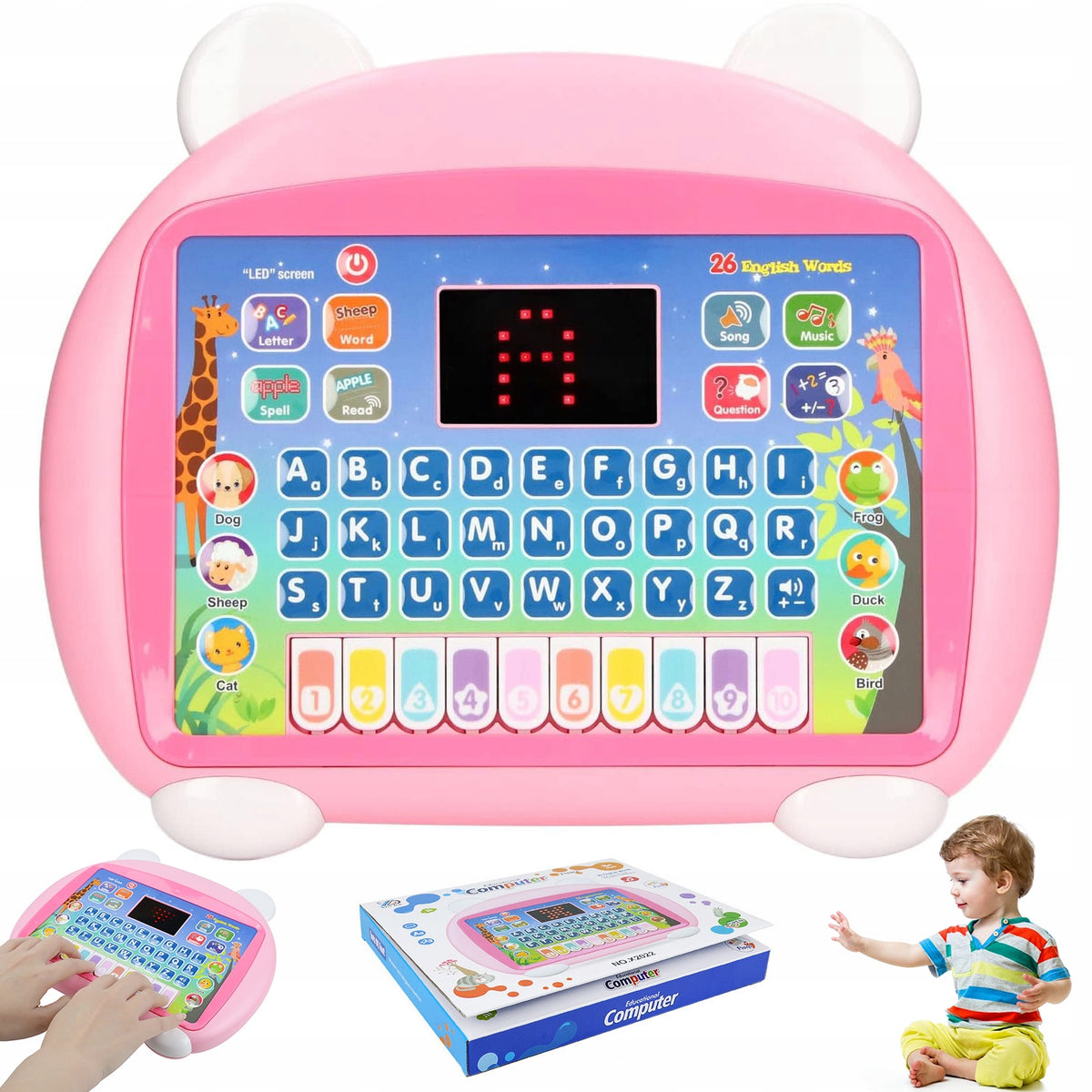 EDUCATIONAL TABLET FOR CHILDREN +12M DEVELOPMENT OF IMAGINATION AND CREATIVITY GIFT