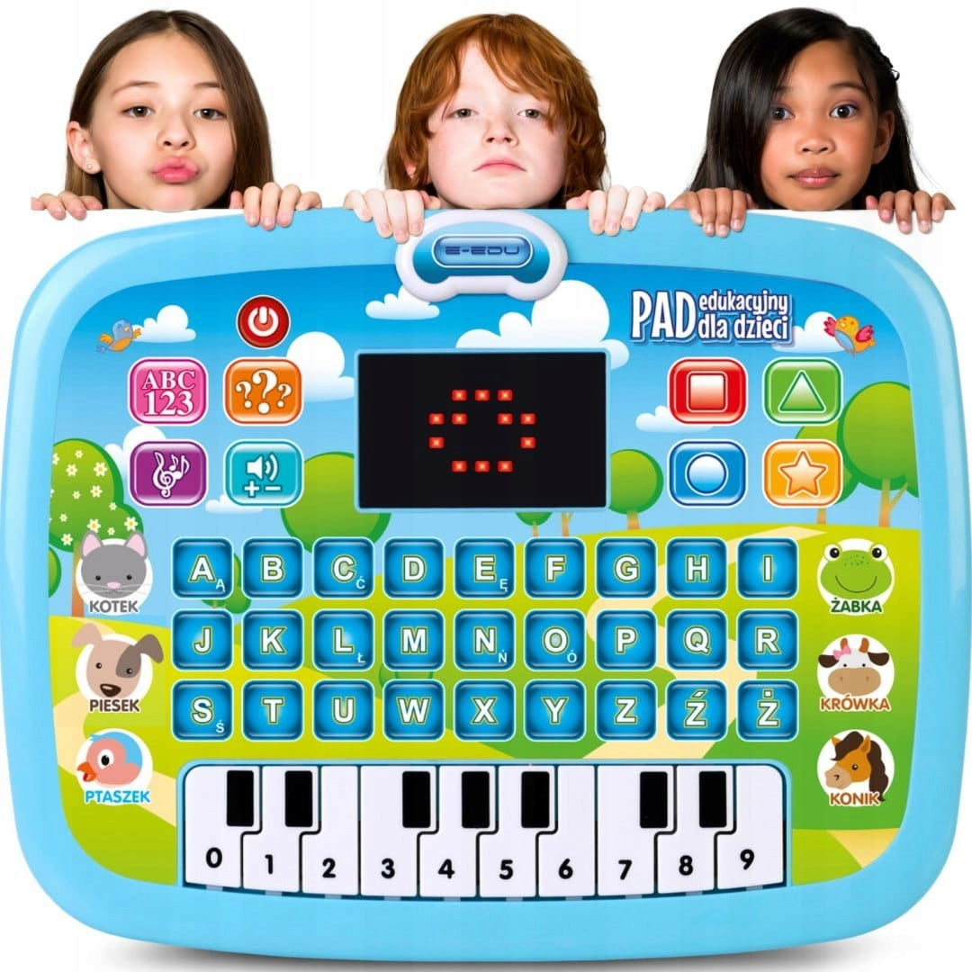 EDUCATIONAL TABLET FOR CHILDREN TOUCH PAD INTERACTIVE LEARNING LETTERS NUMBERS Packaging status original