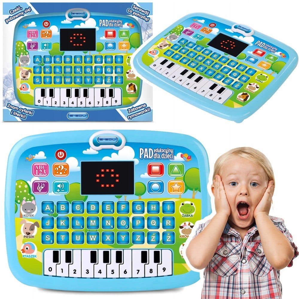 EDUCATIONAL TABLET FOR CHILDREN TOUCH PAD INTERACTIVE LEARNING LETTERS NUMBERS