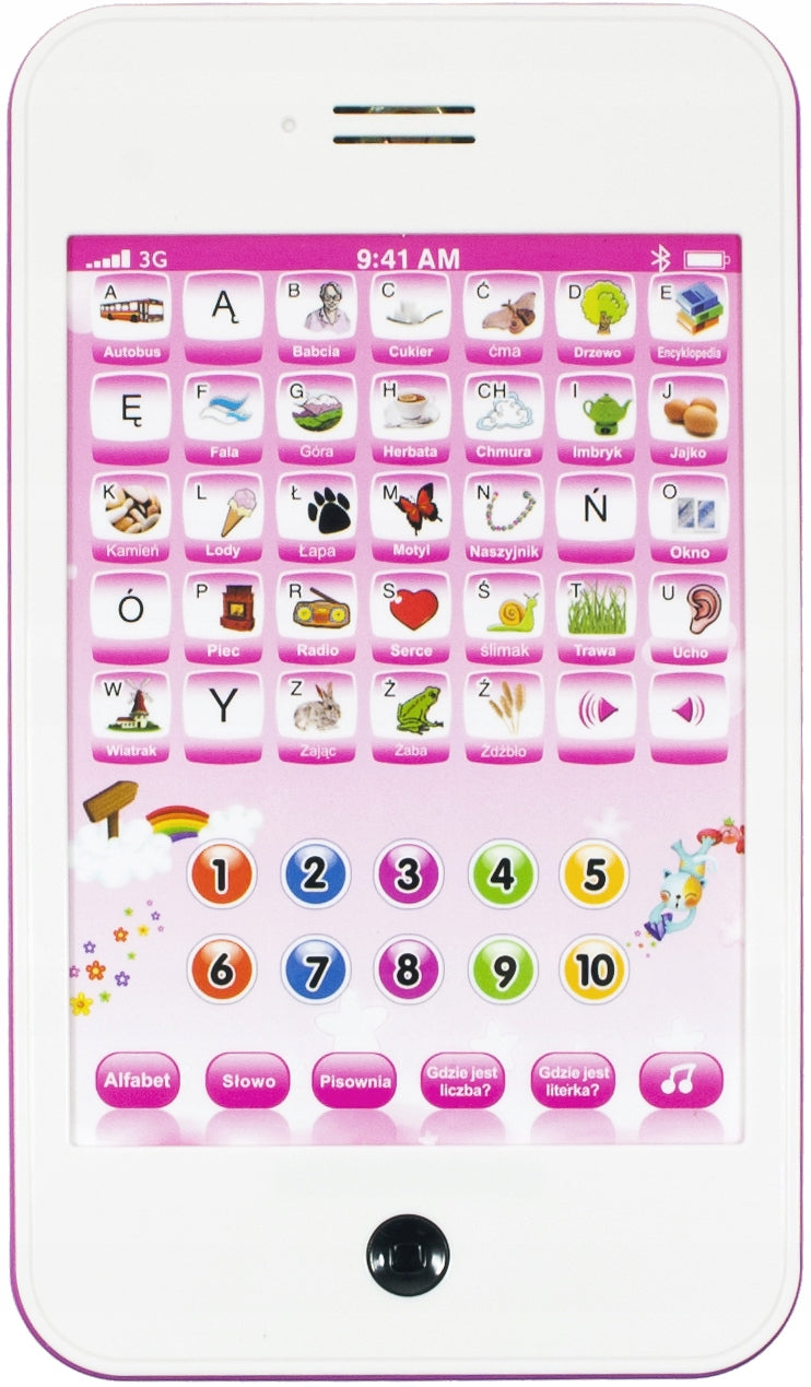 EDUCATIONAL TABLET for children ALPHABET 1730 Brand Midex