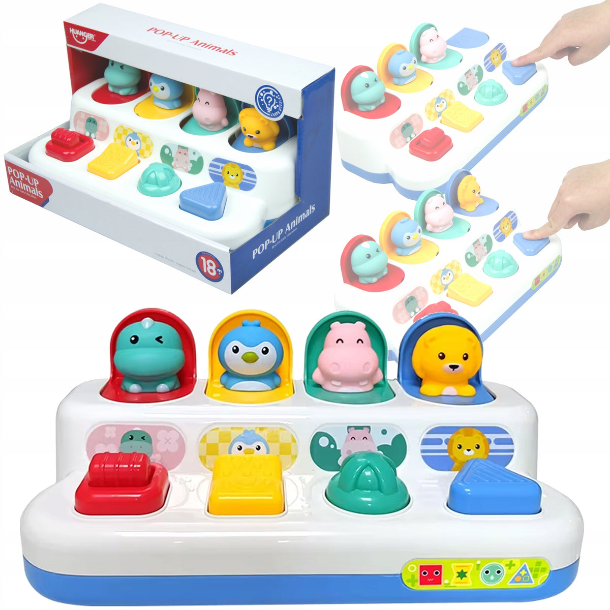 EDUCATIONAL TOY POP-UP COLORFUL ANIMALS INTERACTIVE POP-UP Packaging status original