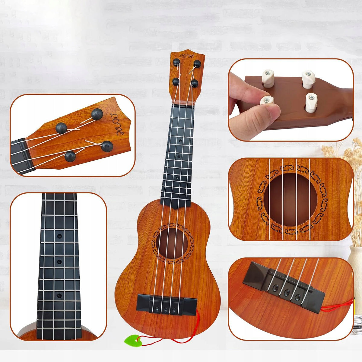EDUCATIONAL TOY UKULELE GUITAR PLASTIC FOR CHILDREN 44CM Kind ukelele