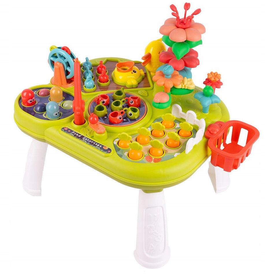EDUCATIONAL Table Arcade Game Fishing Worm Beating 4in1 Packaging status original