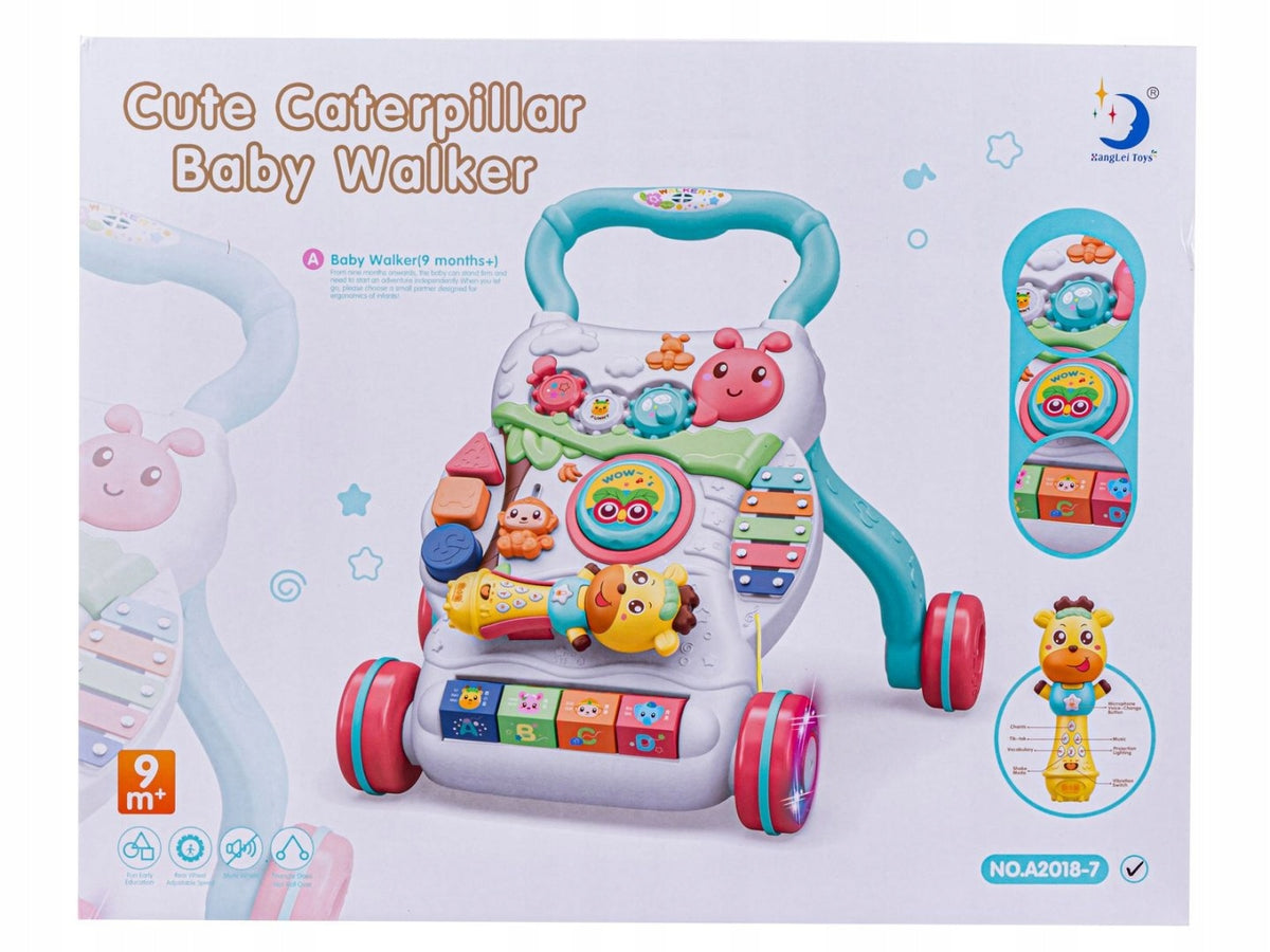 EDUCATIONAL WALKER MUSIC RIDER, PUSHER Packaging status original