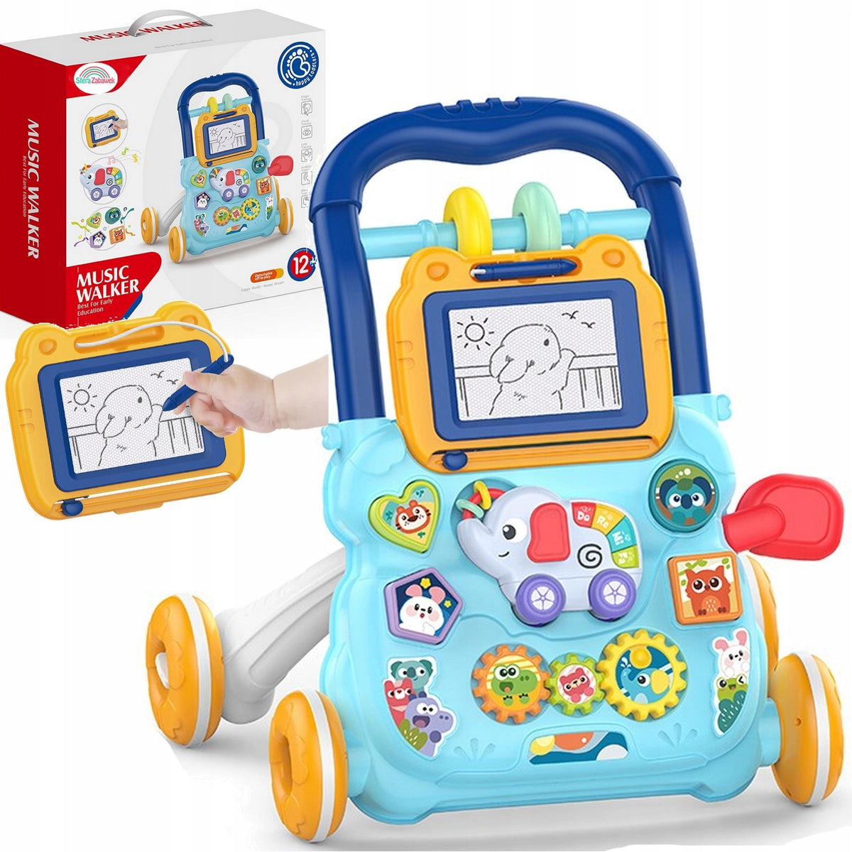 EDUCATIONAL WALKER PUSHER FOR CHILD INTERACTIVE EDUCATIONAL BOARD 12M+
