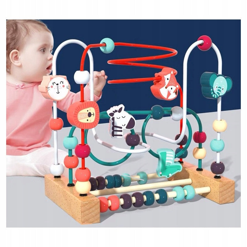 EDUCATIONAL WOODEN LABYRINTH INTERLACING ANIMAL ZOO MULA SCIENCE Packaging status original