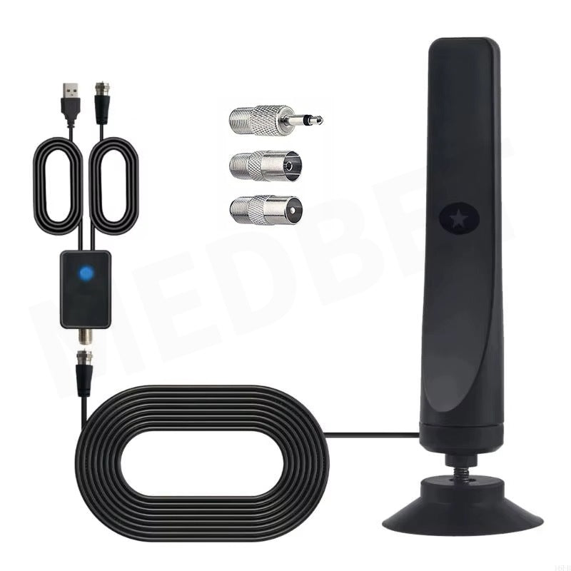 EFFECTIVE POWERFUL RADIO ANTENNA WITH FM DAB+ AMPLIFIER 4 DIFFERENT ADAPTERS Manufacturer code 679134876739