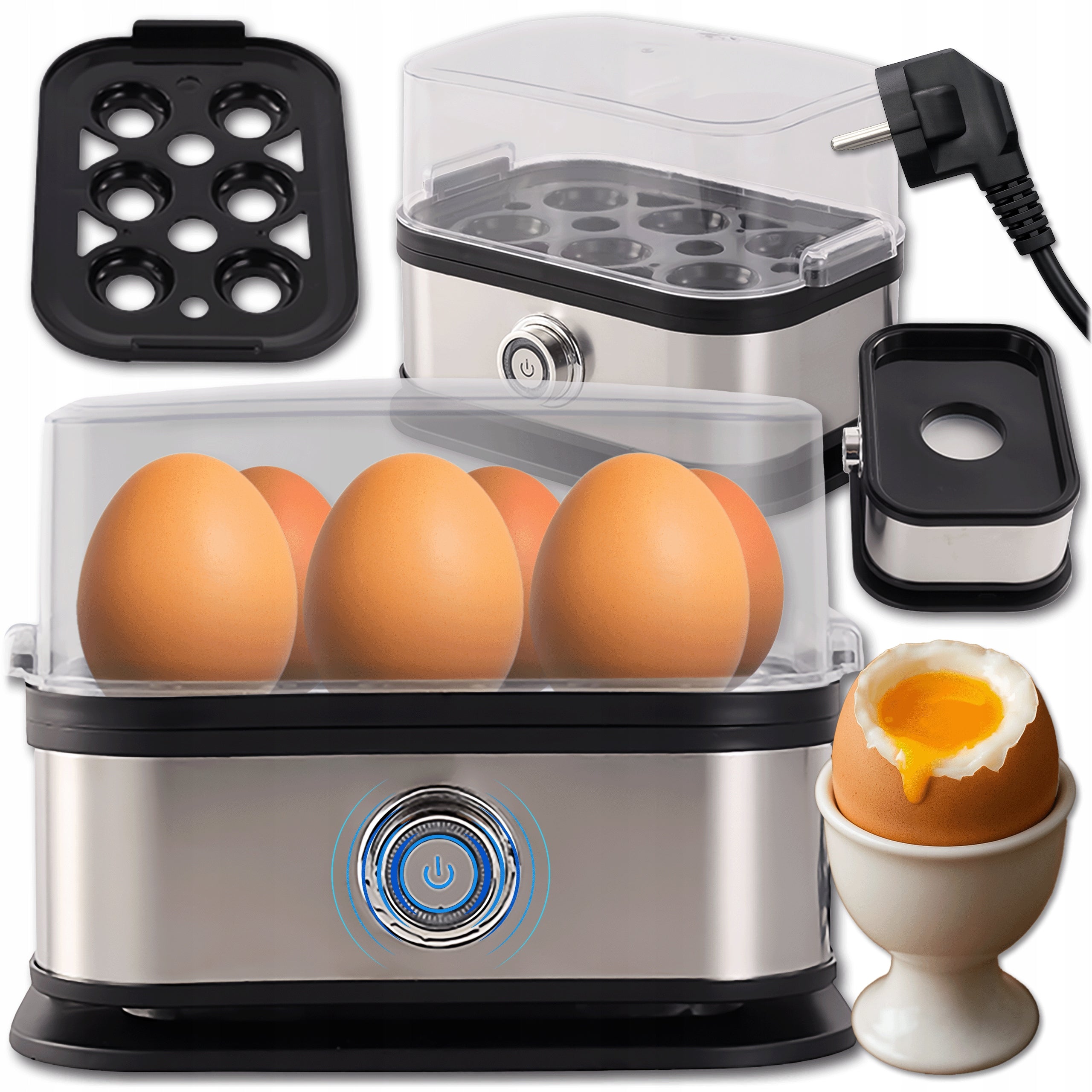 EGG COOKER 6 EGGS ELECTRIC 200W EGG COOKER MOLDS STEAM