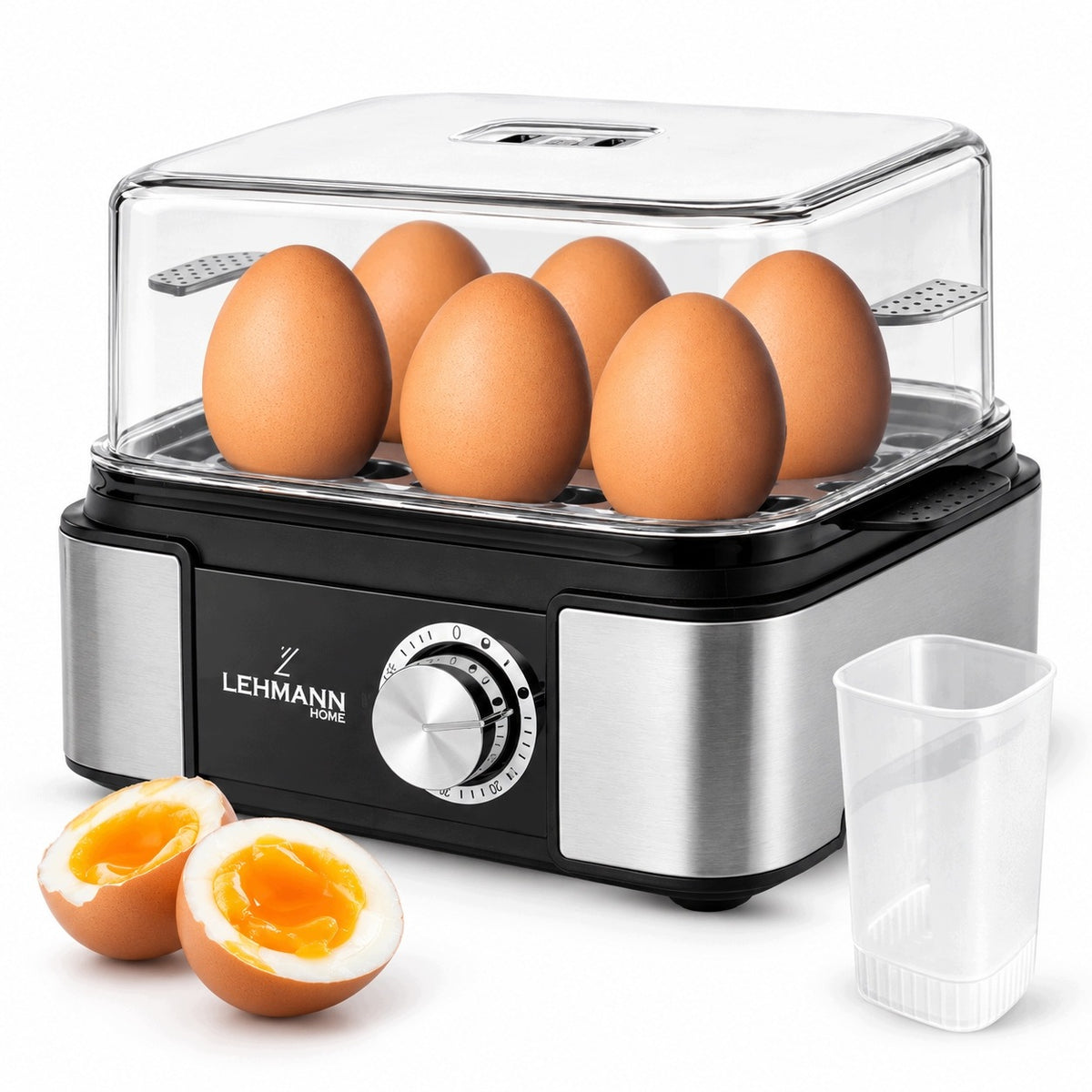EGG COOKER 6 EGGS STEAMER 5 MODES BEEP TOP