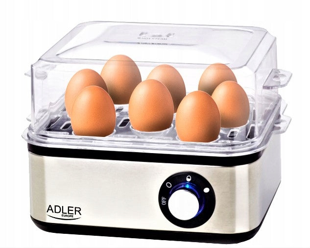 EGG COOKER 8 EGGS OMELETTE FRIED AND SOFT 800W Packaging status original