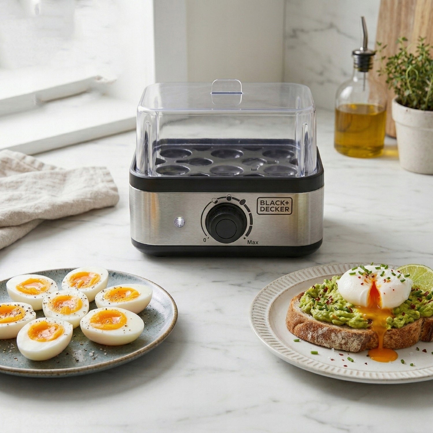 EGG COOKER FOR 6 EGGS EGG COOKER TIMER 400W B&D Packaging status original