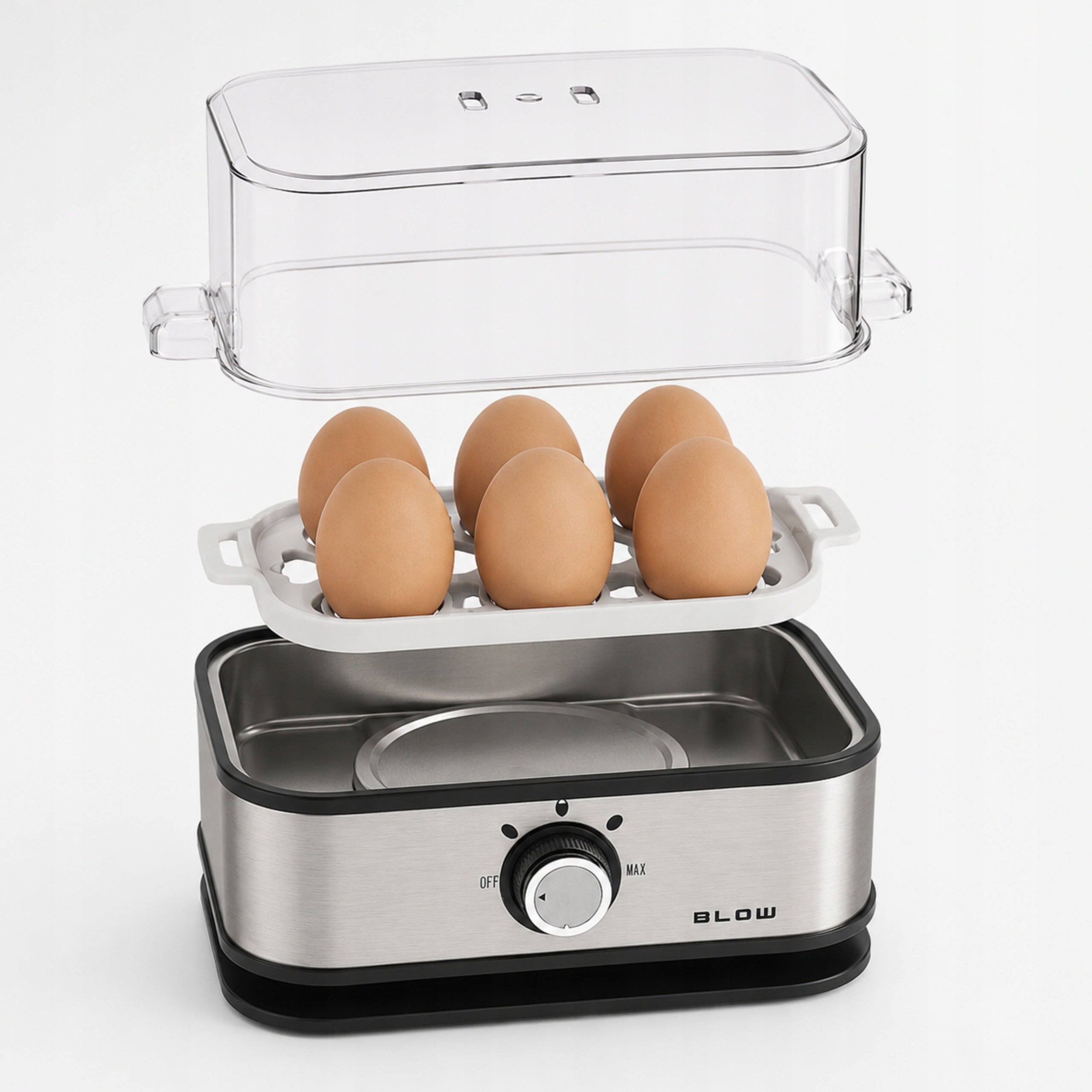 EGG COOKER FOR 6 EGGS METAL EGG COOKER 400W SWITCH Manufacturer code 44-641