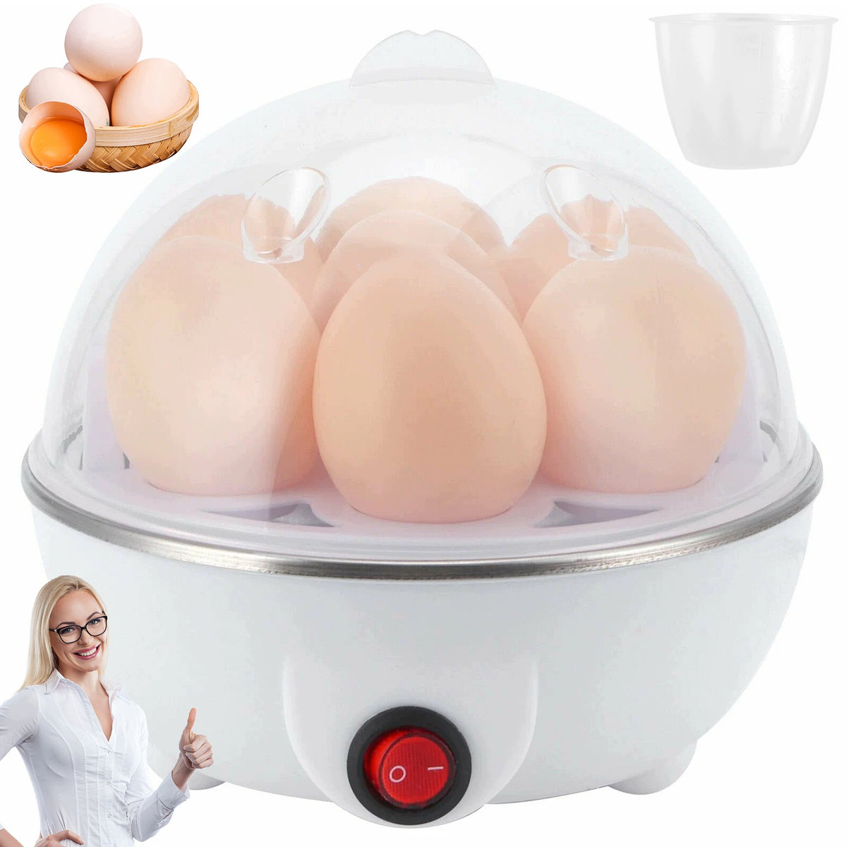 EGG COOKER FOR 7 EGGS ELECTRIC MACHINE