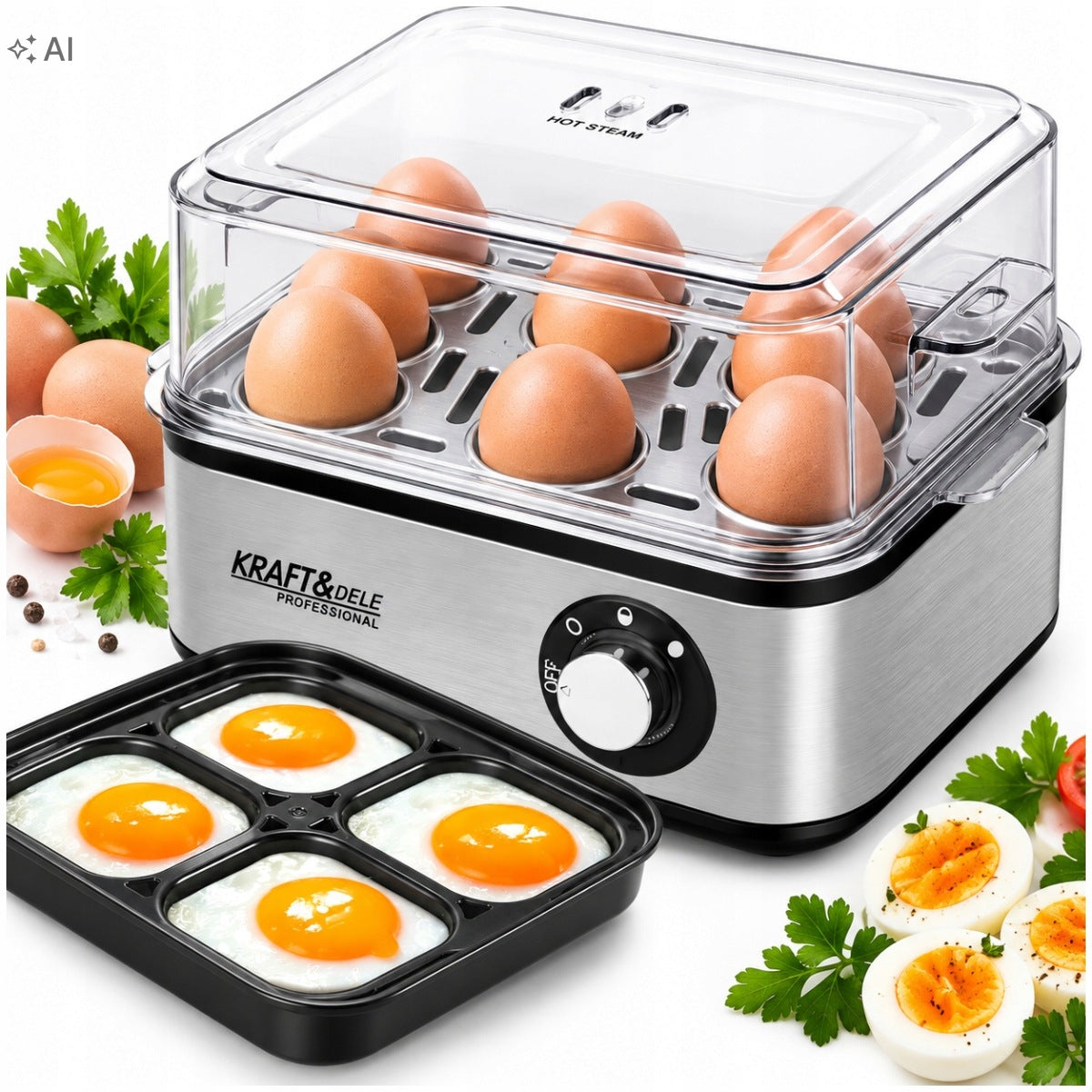 EGG COOKER FOR 8 EGGS ELECTRIC DEVICE AUTOMATIC SOFT