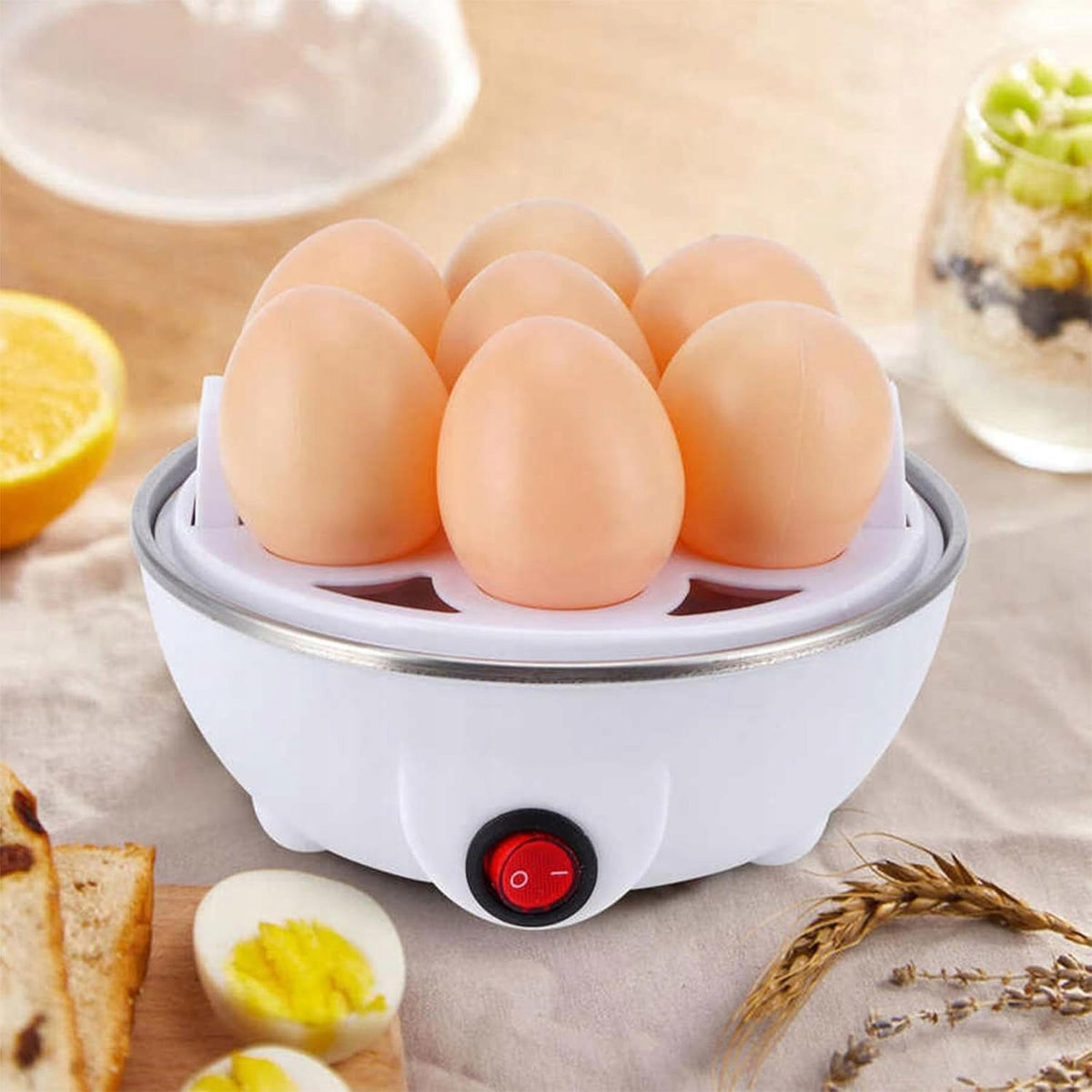 EGG COOKER STEAMING EGG COOKER 7 EGGS FAST COOKING Brand no brand