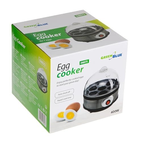 EGG GREEN BLUE FOR 1 7 EGGS 400W WITH MEASURING CUP AND PUNCH FOR HOME Dominant color clear