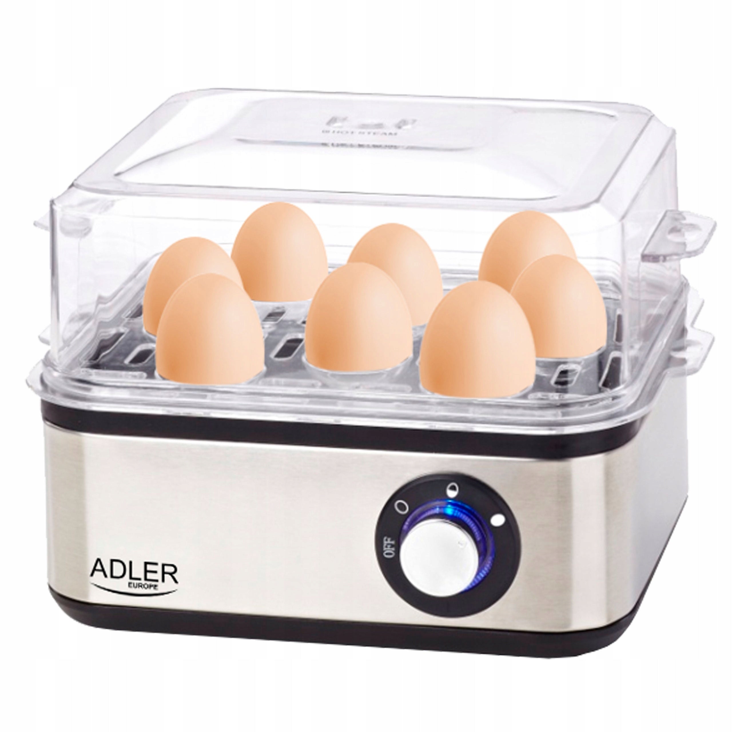 EGG MACHINE COOKING EGGS AUTOMATIC Adler 4486 8 EGGS 450W
