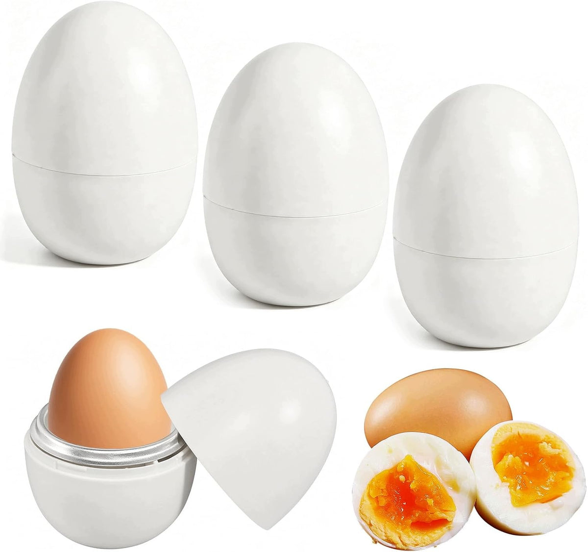 EGG MICROWAVE OVEN 3 PIECES ALUMINUM EVAPORATOR