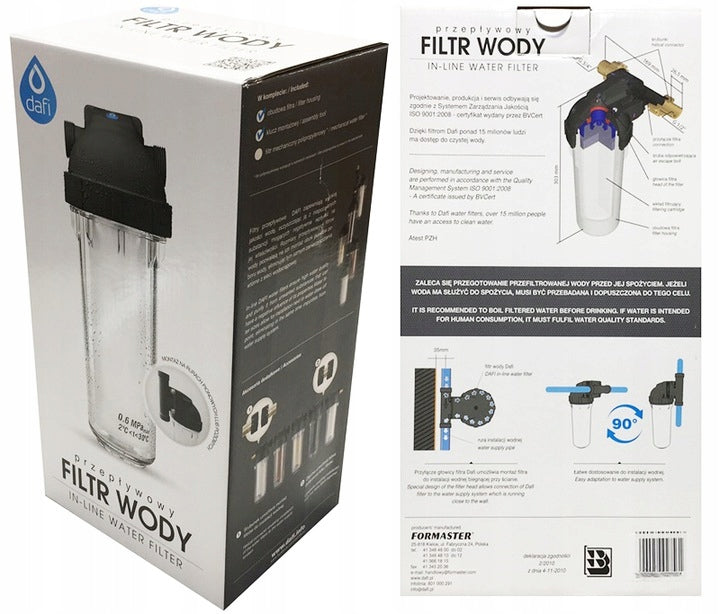 EKO DAFI filter housing with polypropylene cartridge Model Obudowa filtra DAFI