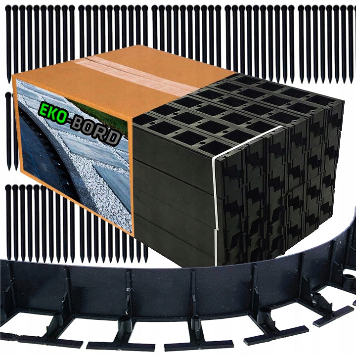EKOBORD BIG 10cm Lawn edging 30m+100 anchors