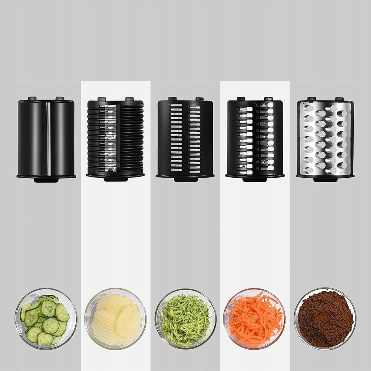 ELECTRIC, 250W MULTIFUNCTIONAL VEGETABLE SLICER SHREDDING SLICING Power 250 W