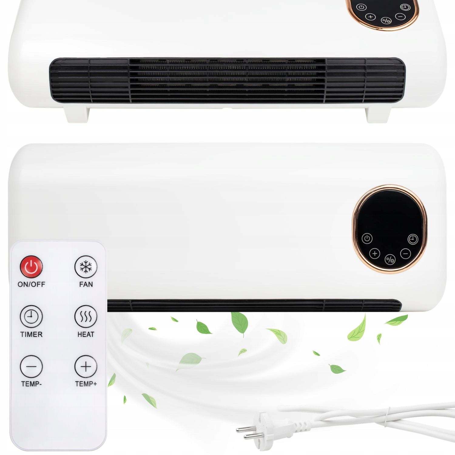 ELECTRIC AIR CURTAIN WITH HEATER ENERGY SAVING 2000W + REMOTE CONTROL