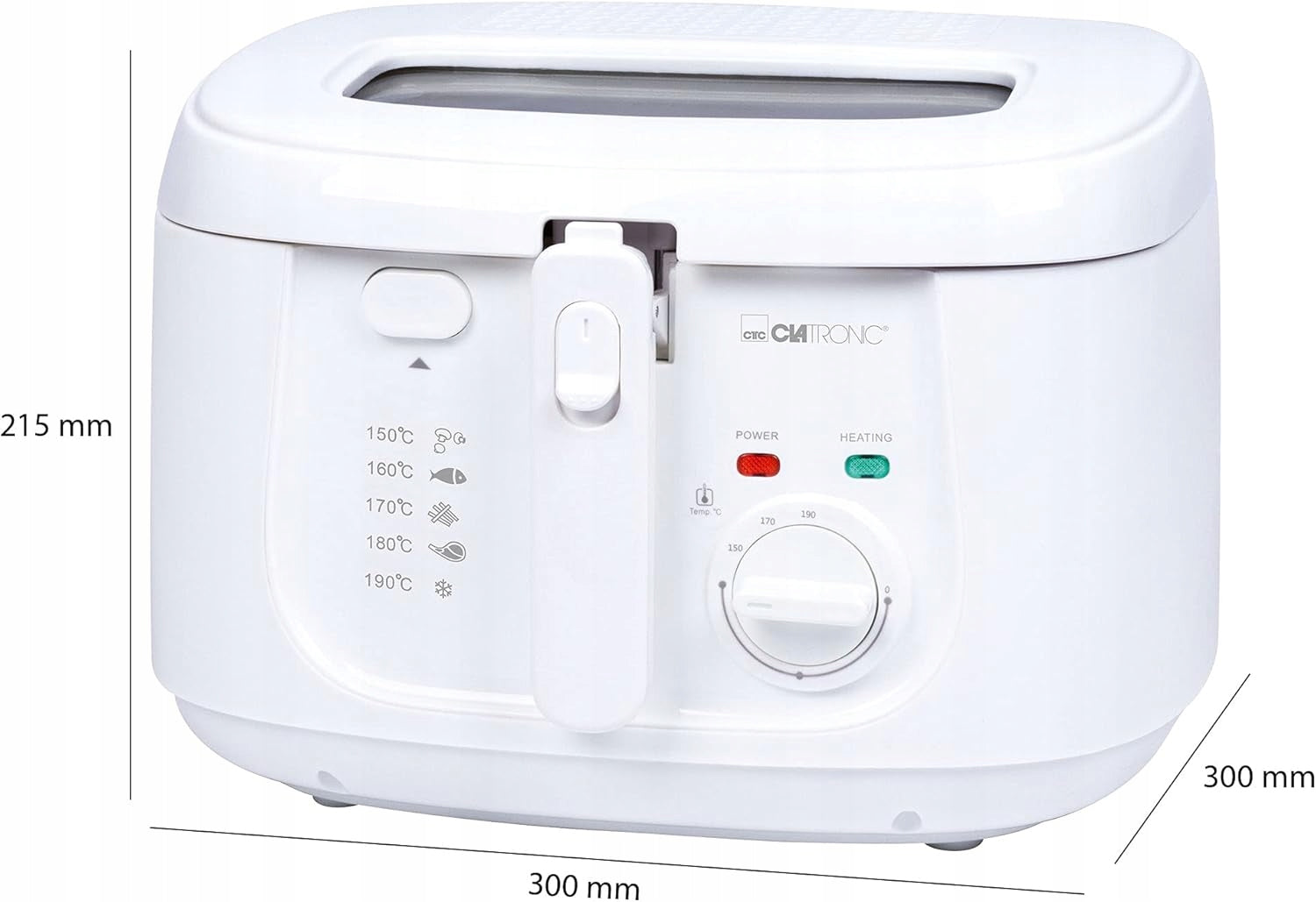 ELECTRIC AIR FRYER 2,5 L 1800 W ODOR FILTER TEMPERATURE CONTROL Manufacturer code 5903387171279