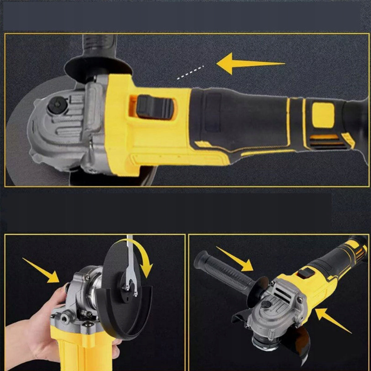 ELECTRIC ANGLE GRINDER 21V STRONG ANGLE GRINDER 125MM FOR DEWALT Kind angle grinder