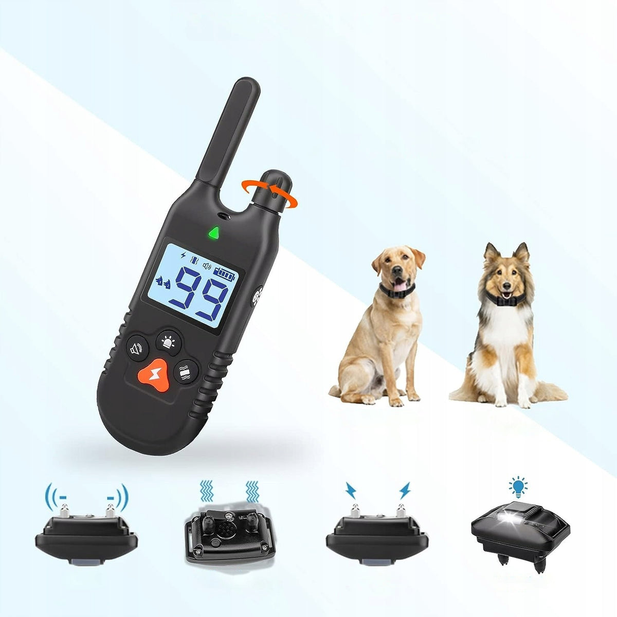 ELECTRIC ANTI BARK DOG COLLAR TRAINING EFFECTIVE 900M REMOTE CONTROL Manufacturer code PT081832