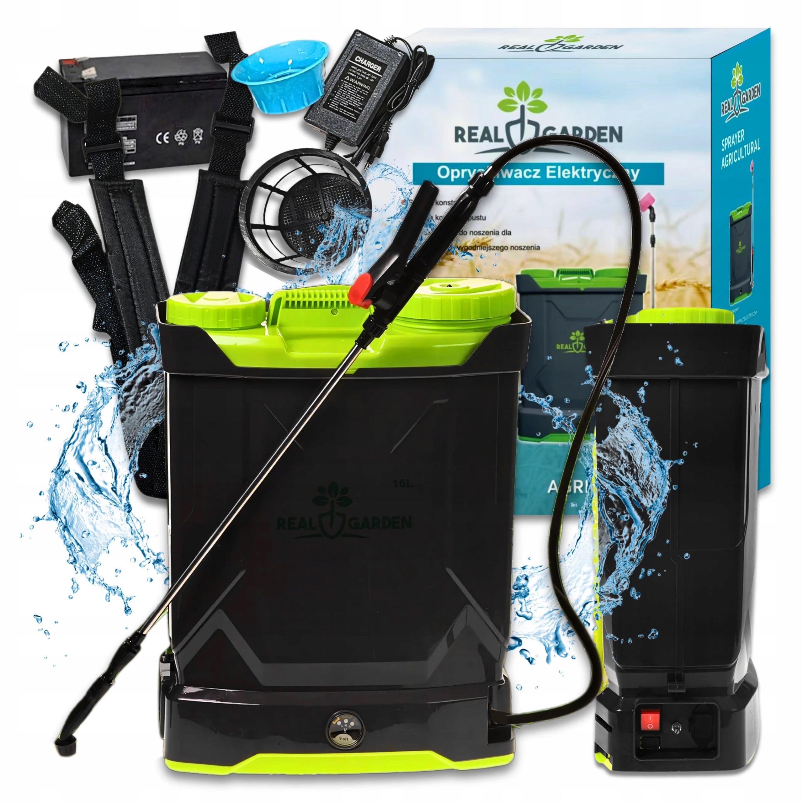 ELECTRIC BACKPACK SPRAYER CORDLESS PRESSURE WASHER 16L