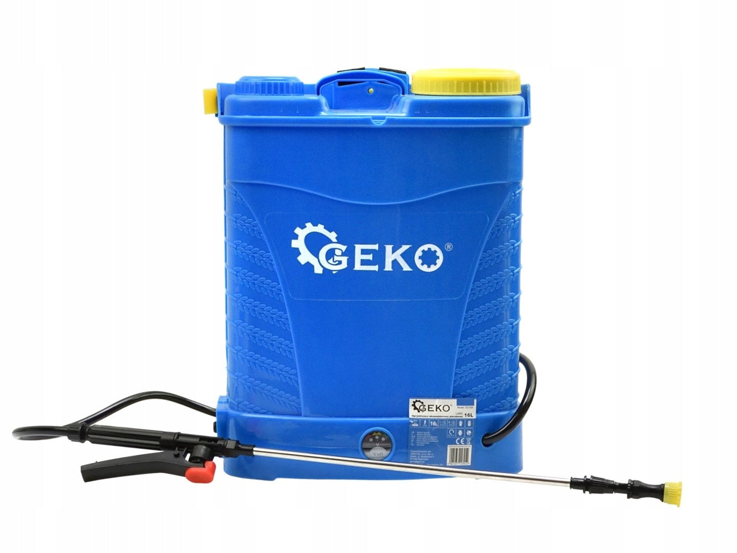 ELECTRIC BATTERY SPRAYER 16L 12V GEKO +4 NOZZLES LIGHT BRACES Manufacturer code G73252