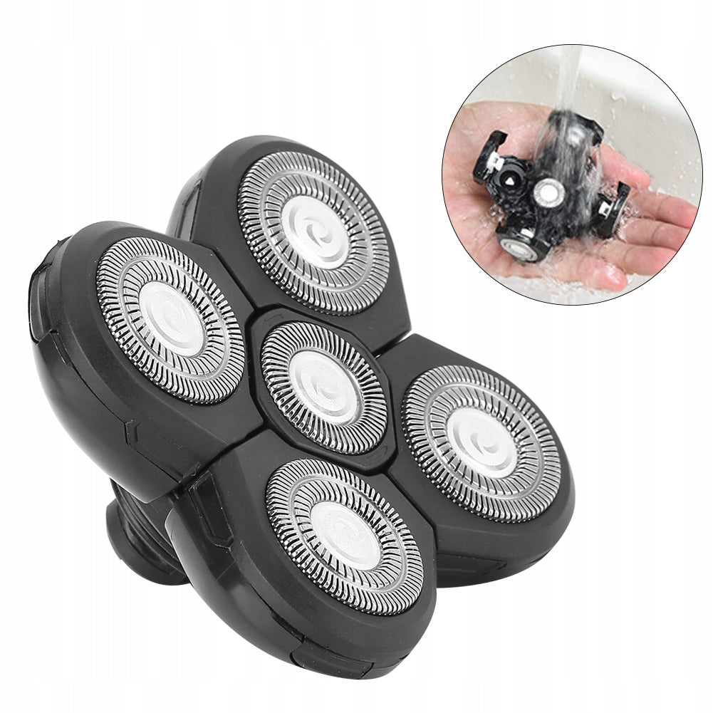 ELECTRIC BEARD SHAVER 5-FLUTE ROTATING HEAD WATERPROOF