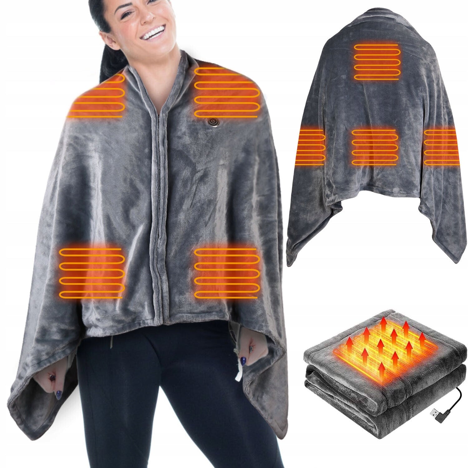 ELECTRIC BLANKET HEATED SOFT WARM USB 7.4V AESTHETIC HEATING MAT Medical device no