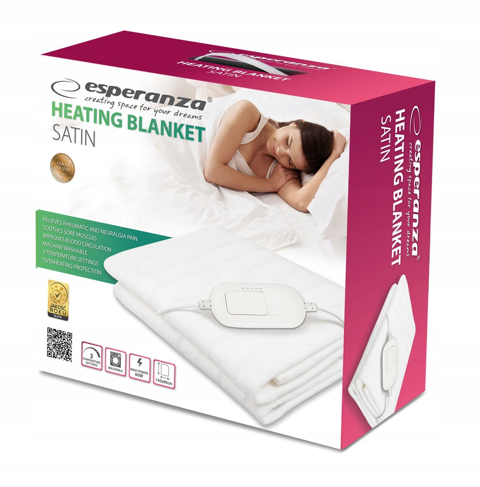ELECTRIC BLANKET LARGE SOFT HEATING MAT 150 x 80 REMOTE CONTROL WITH ADJUSTABLE Packaging status original