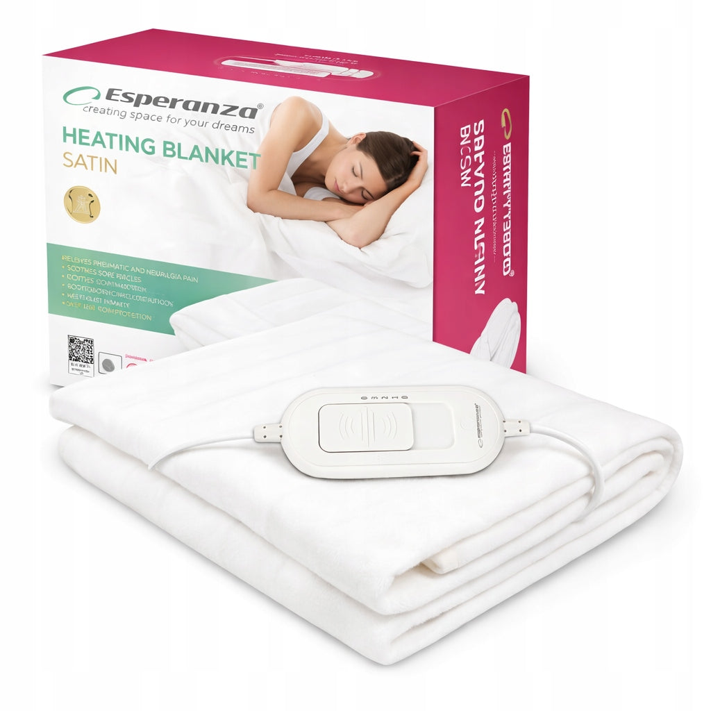ELECTRIC BLANKET LARGE SOFT HEATING MAT 150 x 80 REMOTE CONTROL WITH ADJUSTABLE