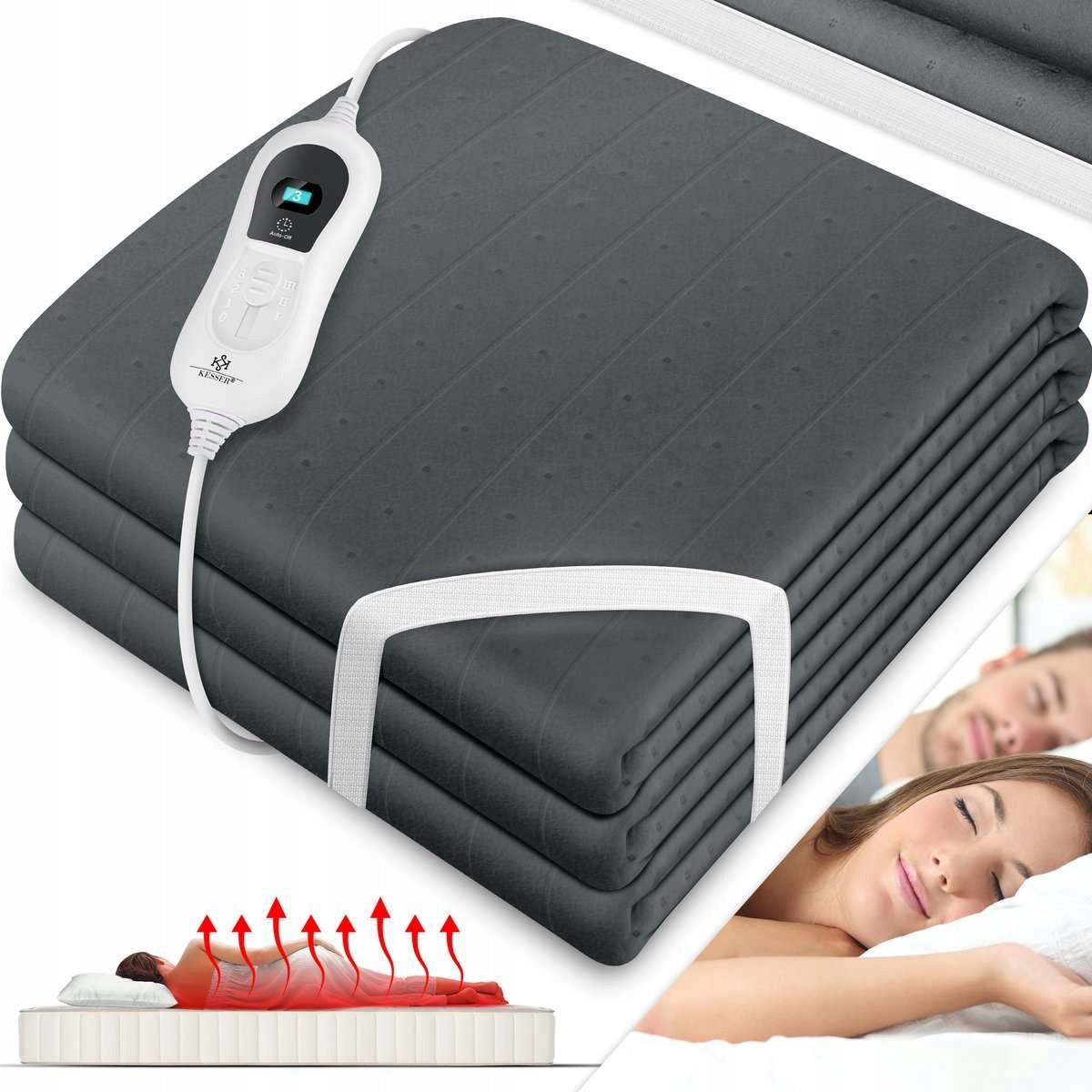 ELECTRIC BLANKET THERMAL HEATING ADJUSTMENT KESSER 150 X 80 CM