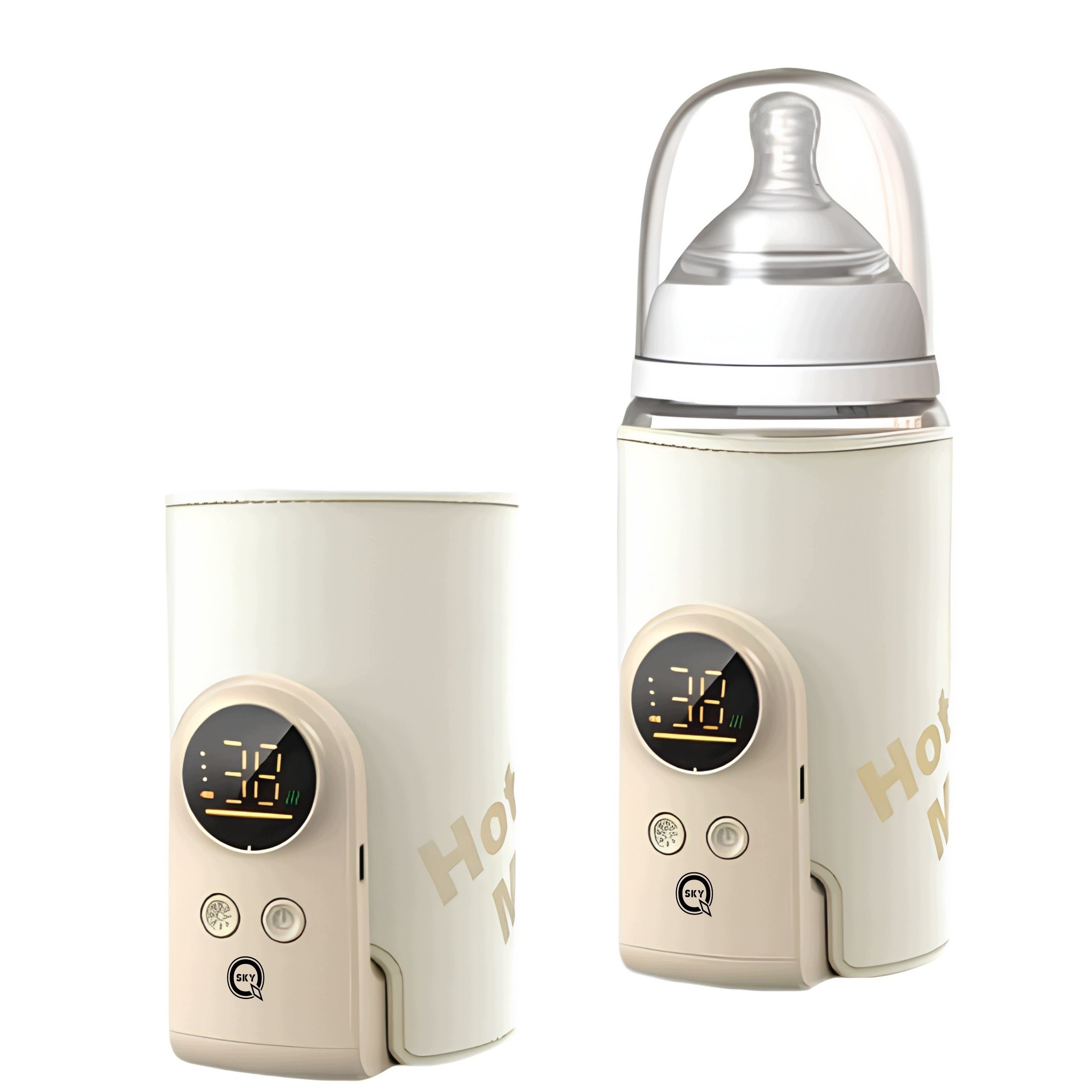 ELECTRIC BOTTLE WARMER PORTABLE 8000mAH 5 TEMPERATURE LCD