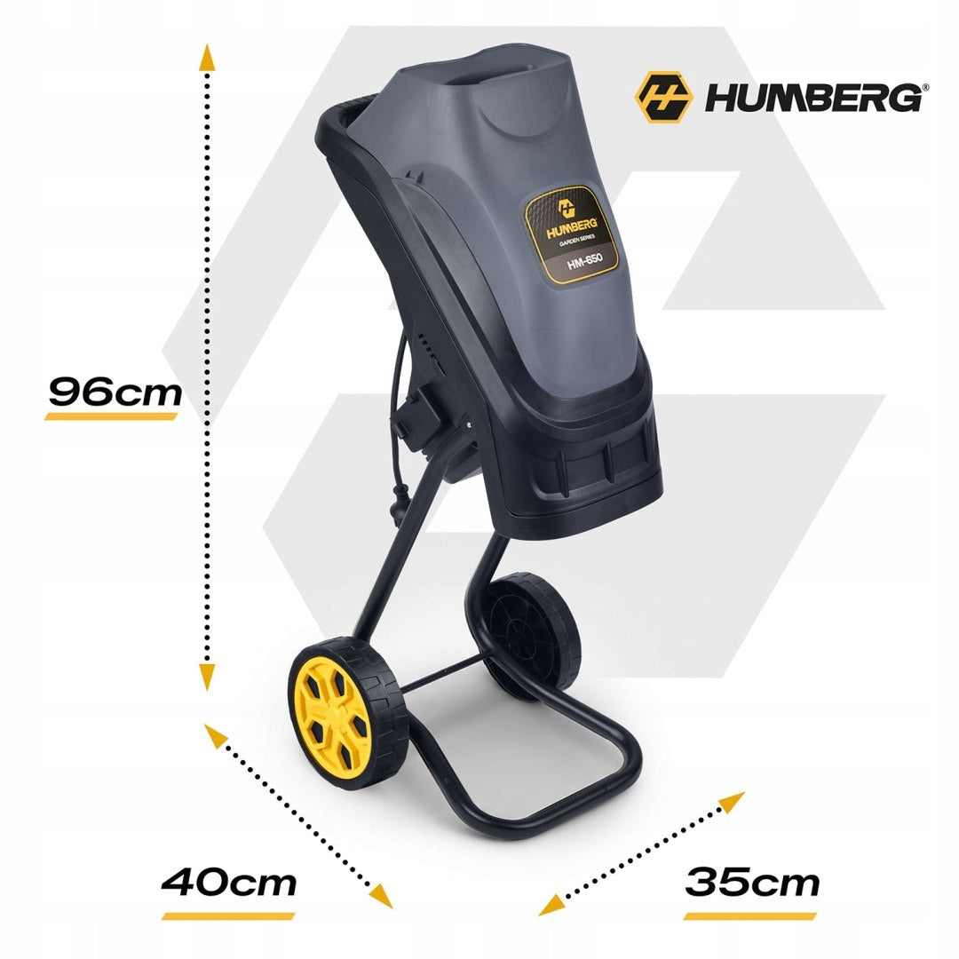 ELECTRIC BRANCH SHREDDER STRONG CHIPPER 2500W +2X BAG 45L HUMBERG Manufacturer code 565000