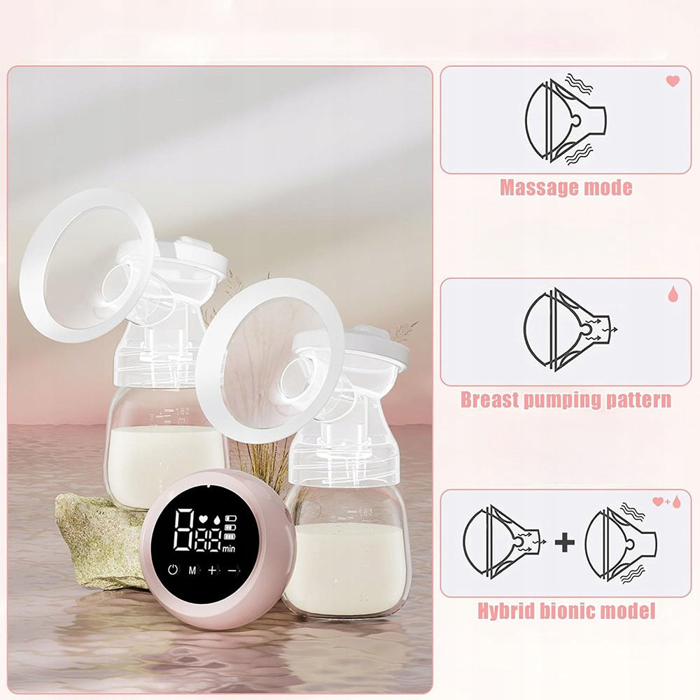 ELECTRIC BREAST PUMP TWO-PHASE WIRELESS BPA FREE 3in1 BATTERY Manufacturer code XNQ-001