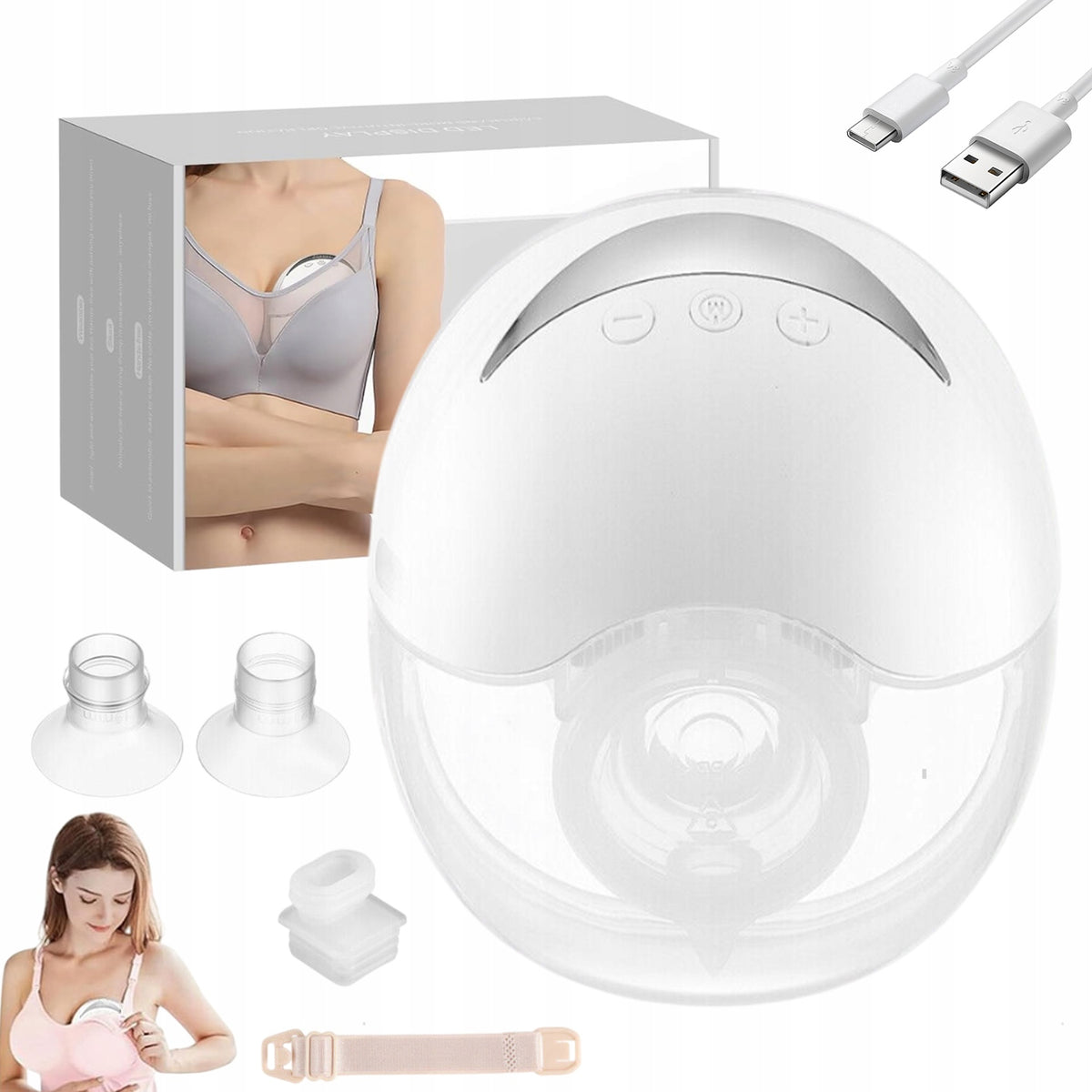 ELECTRIC BREAST PUMP WITH 4 MODES AND AUTOMATIC OPERATION