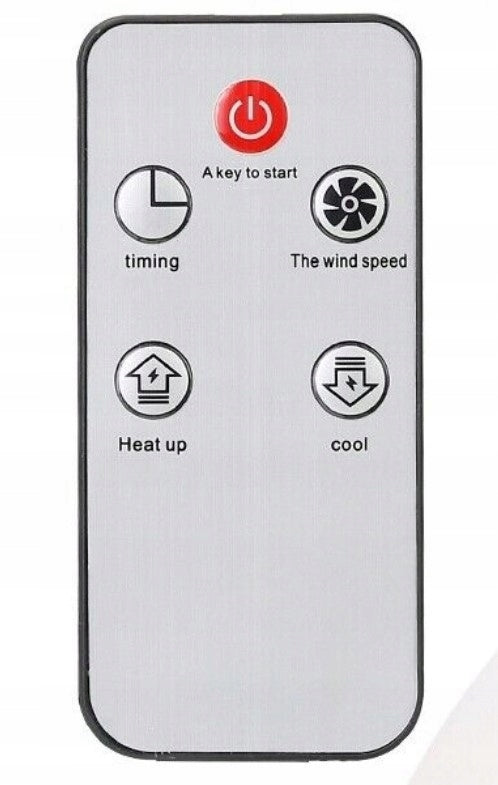 ELECTRIC CERAMIC WALL HEATER + REMOTE CONTROL Batteries included no